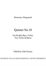 Quintet No.18 For Double Bass, Violin, Two Violas and Basso