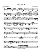 Quintet No.18 – Violin part