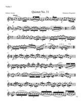 Quintet No.31 in D Major – Violin 1