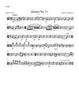 Quintet No.31 in D Major – Viola 1