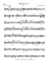 Quintet No.13 in C Minor – Violin part