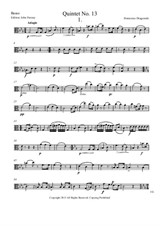 Quintet No.13 in C Minor – Viola 1 part