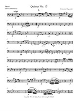 Quintet No.13 in C Minor – Basso/Cello part