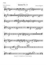 Quintet No.11 in A Minor – Violin Part