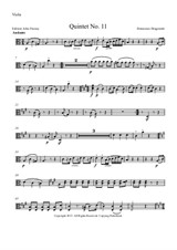 Quintet No.11 in A Minor – Viola 1 Part