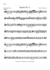 Quintet No.11 in A Minor – Viola 2 Part
