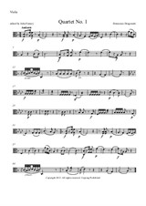 String Quartet No.1 in F Major – Viola part
