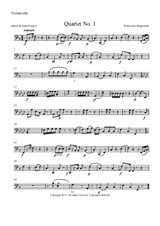 String Quartet No.1 in F Major – Cello part