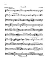 Cantabile by Cesar Franck – Violin I part